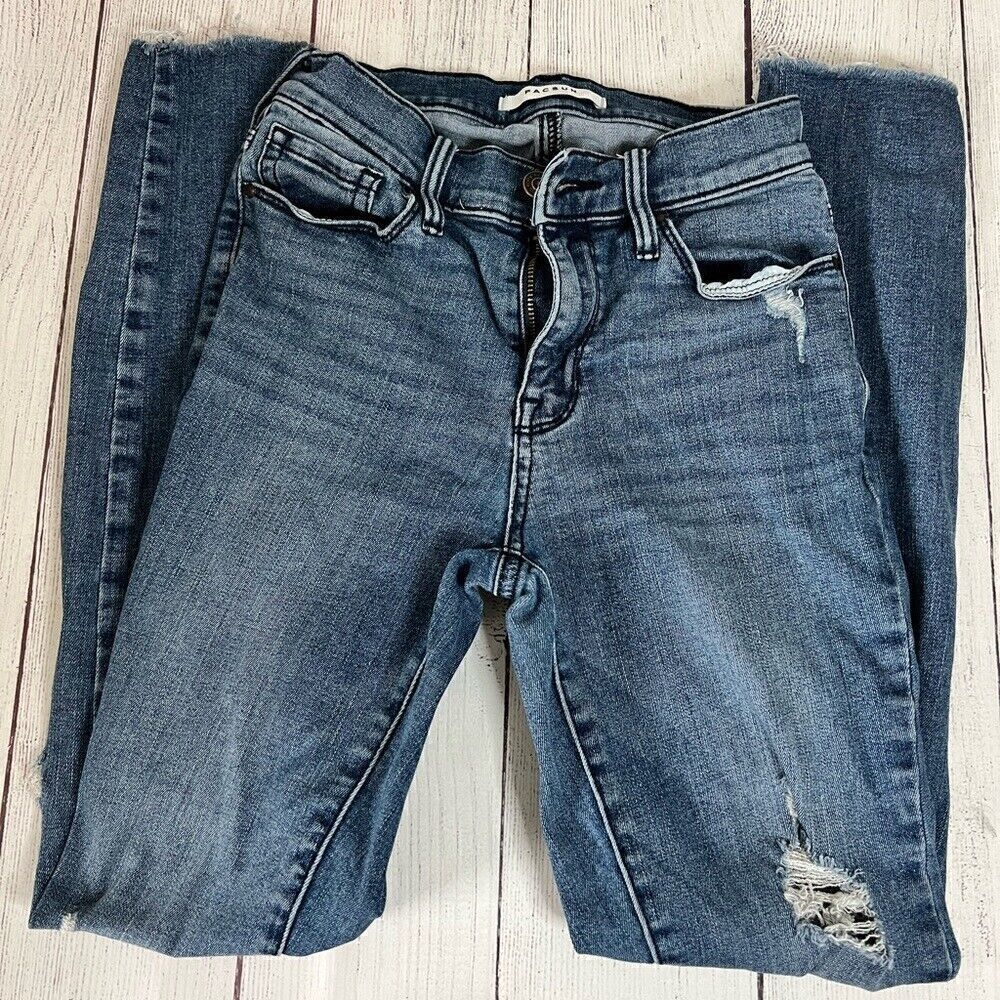 PacSun High Rise Medium Wash Skinny Jeggings Size 23 Juniors